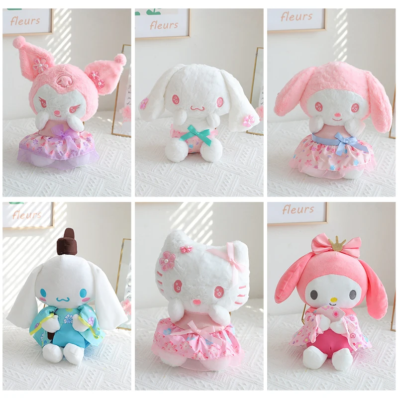 

Sanrio Cinnamoroll My Melody Kuromi KT аниме плюшевая кукла милая мультяшная Подушка украшение для спальни игрушка детский подарок на день рождения и Рождество