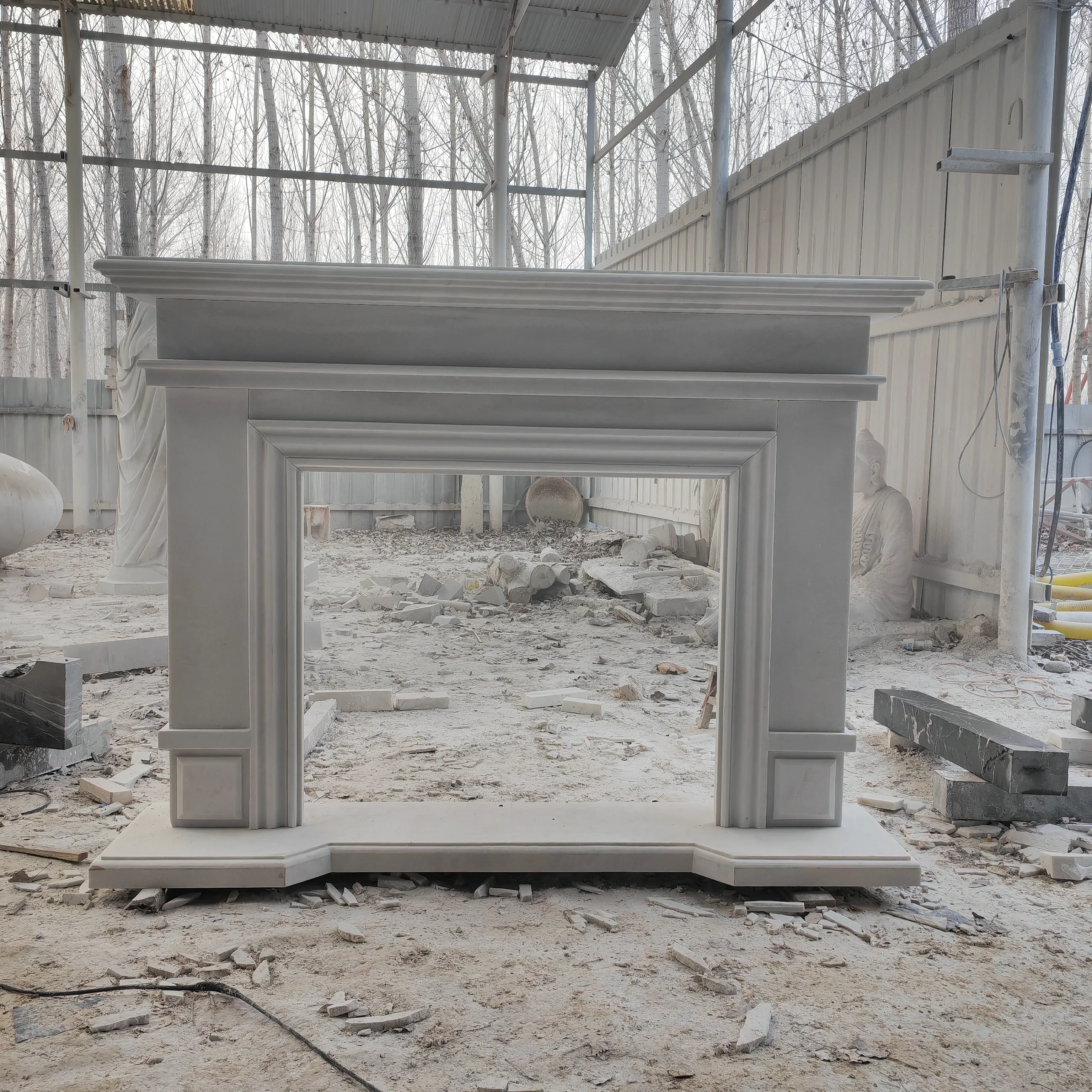 Hand Carved Decorative Fireplace, marble material,Customed Designs,Household and commercial appliances