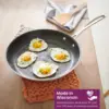 Frying Pan Set, Includes 8 inch, 10 inch, 12 inch, Stainless Steel 3