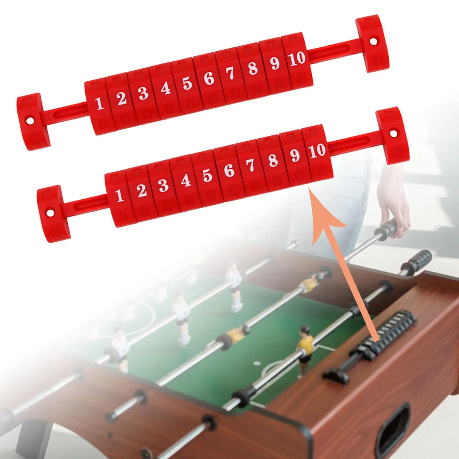 2x Universal Foosball Soccer Table Football Counter Scoring Units Scoreboard for Game Score Keepers Standard Parts Replacement