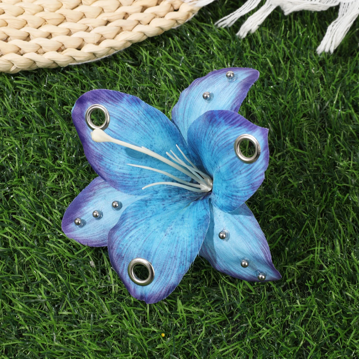 Flower Metal Hole Hair Clip Women Beach Hawaii Bohemia Hairpin Side Clip Styling Photo Hair Clip Barrette Hair Accessories