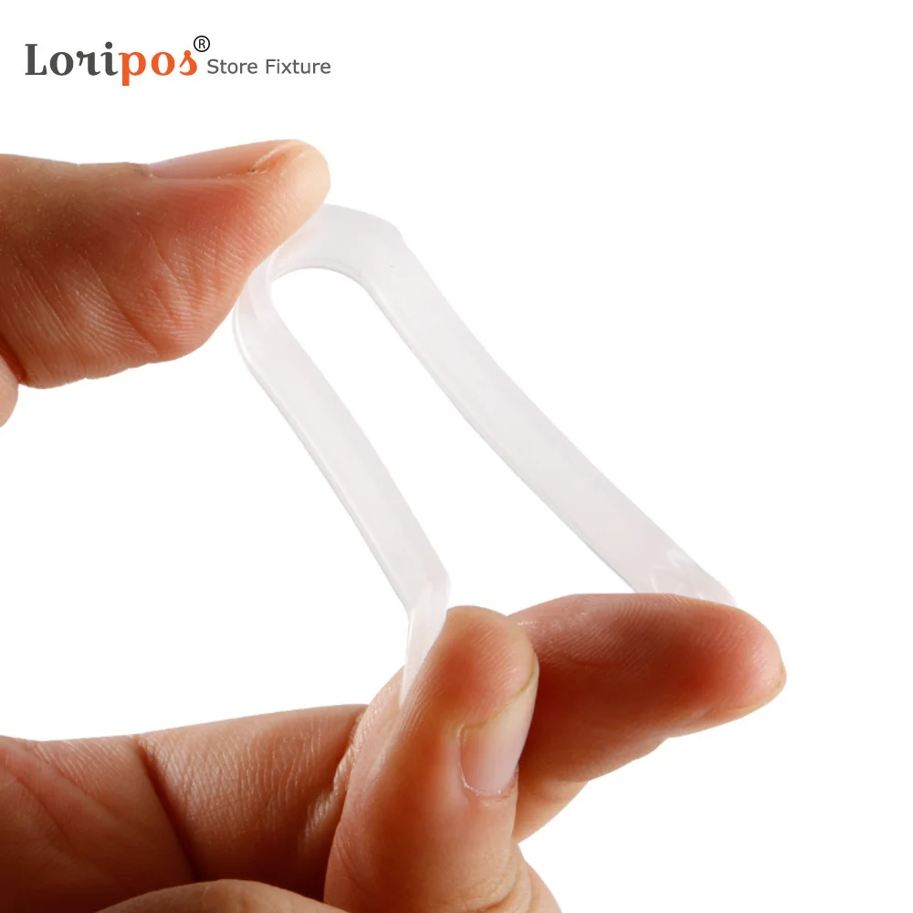 100pcs/lot Plastic Folder Clip Shirt Collar Or T-shirt Clip Pins Dress Garment Packaging Clear Snap