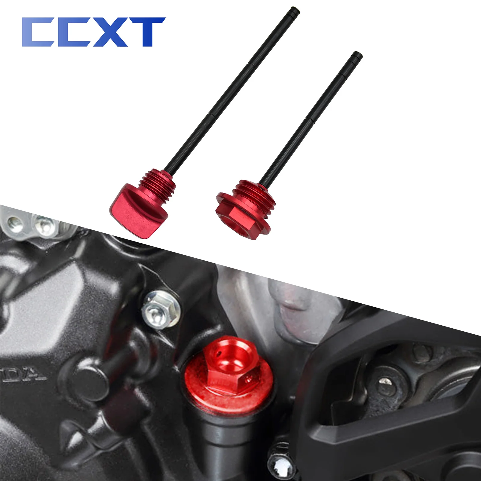 

CNC Aluminum Oil Dipstick Gauge Plugs For HONDA CR250R CRF250X CRF450X CRF 250R 250X 450X 2004 2005 2006 2007-2017 Motorcycle