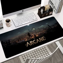 

Mouse Pad Gamer Arcane Desk Mat Large Mousepad XL Gamer Accessories PC Computer Keyboard Desk Pad ALeague of Legends Jinx Rubber