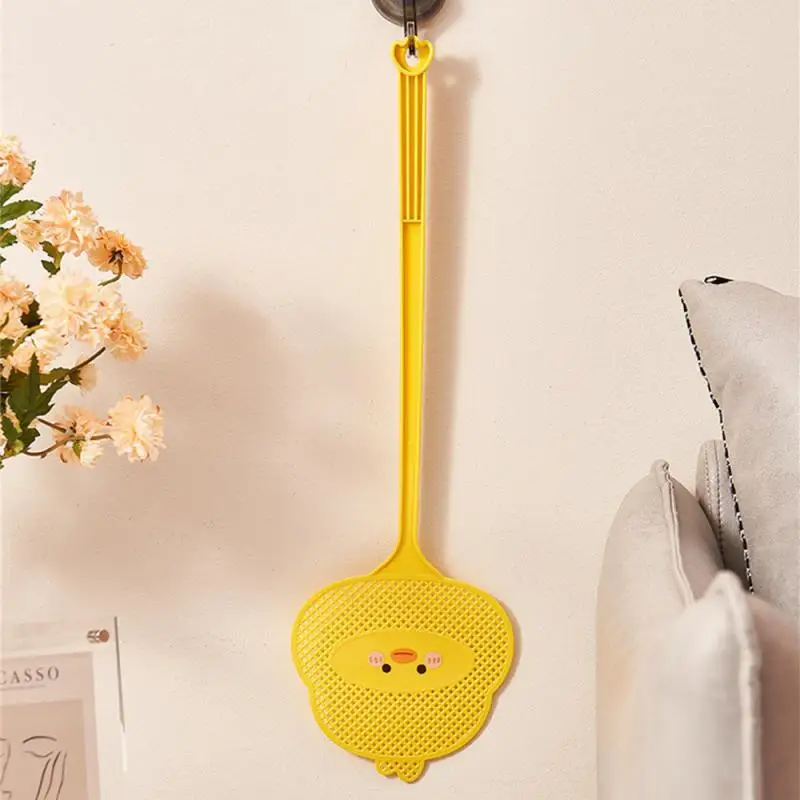 

little yellow duck fly swatter Cute cartoon styling household fly swatter lengthened handle thickened Pest mosquito swatter