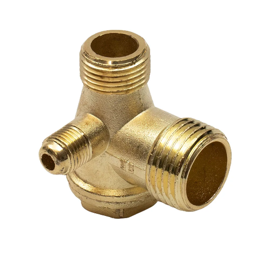 

Male Thread Air Compressor Check Valve Zinc Alloy Accessories Connector For 3-Port Replacement Pneumatic Tools
