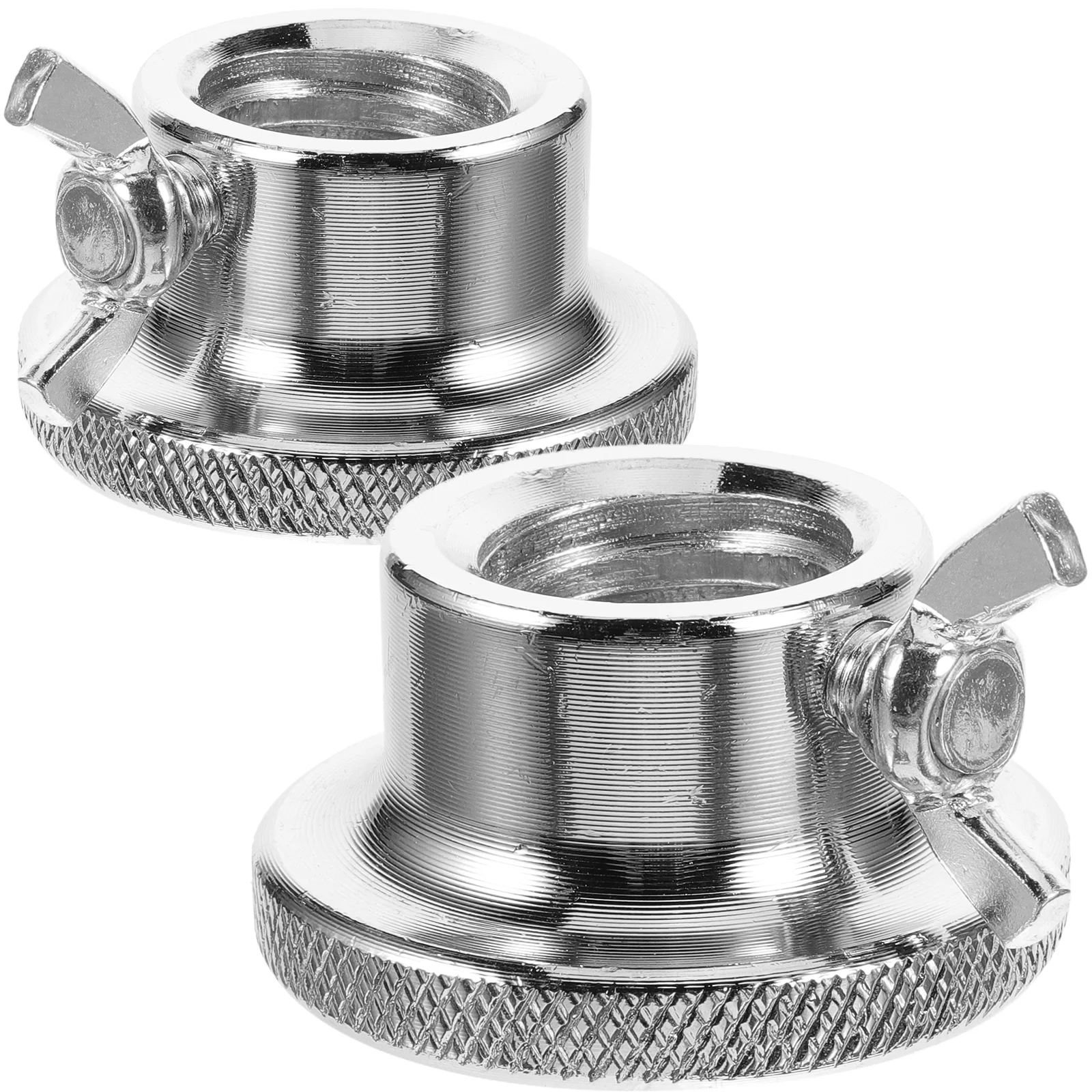 

2pcs Spinlock Collars Dumbbell Screw Clamps Dumbbell Bar Spinlock for Barbell Weight Lifting Silver