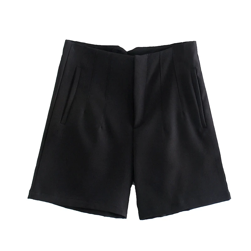 Summer 2022 Women High Waist Shorts Female Casual Solid Zipper Shorts Mujer Pantalon LY9385 shorts women