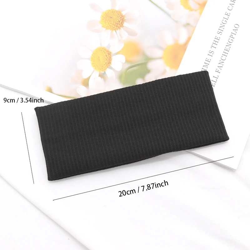Elastic Solid Color Headbands for Women Yoga Knitting HairBands Wash Makeup Hair Hoop Vintage Girls Headwrap Hair Accessories