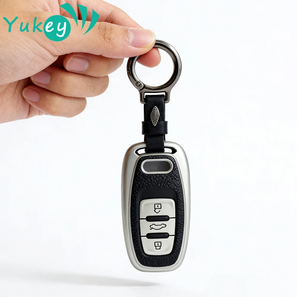Premium Leather Shell Fob Key Case Cover Accessories
