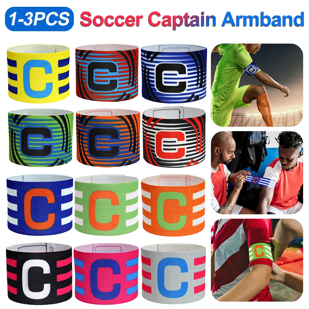 13pcKidAdultsFootballCaptainArmbandSoccerArmBandLeader