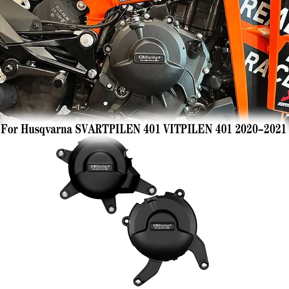 For Husqvarna SVARTPILEN 401-VITPILEN 401-Engine Protection Cover carbon-look
