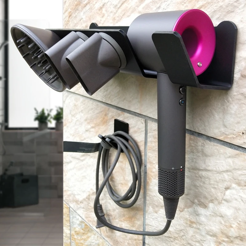 

Hair Dryer Holder for Dyson Bathroom Storage Organizer Shelf Wall Mount Magnetic Bathroom Hardware Accessories
