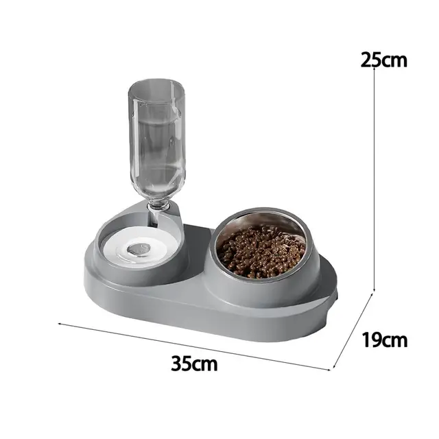 Bowl With Filter Smart Automatic Pet Feeder Water Dispenser With