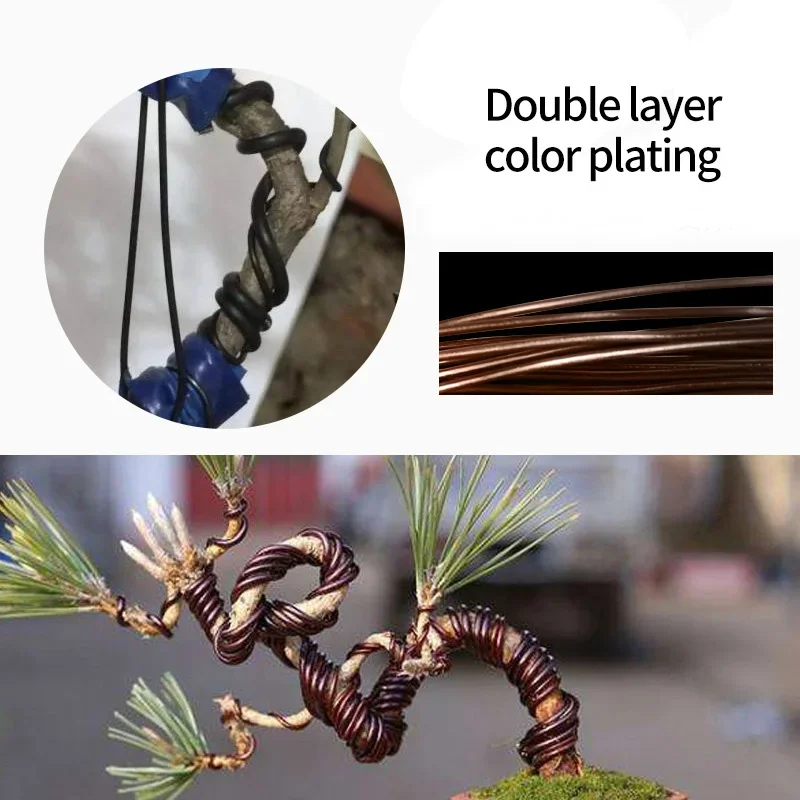 Bonsai Wire 5m Anodized Aluminum For Plant Shapes 5 Sizes 1/1.5/2/2.5/3 mm Garden Accessories