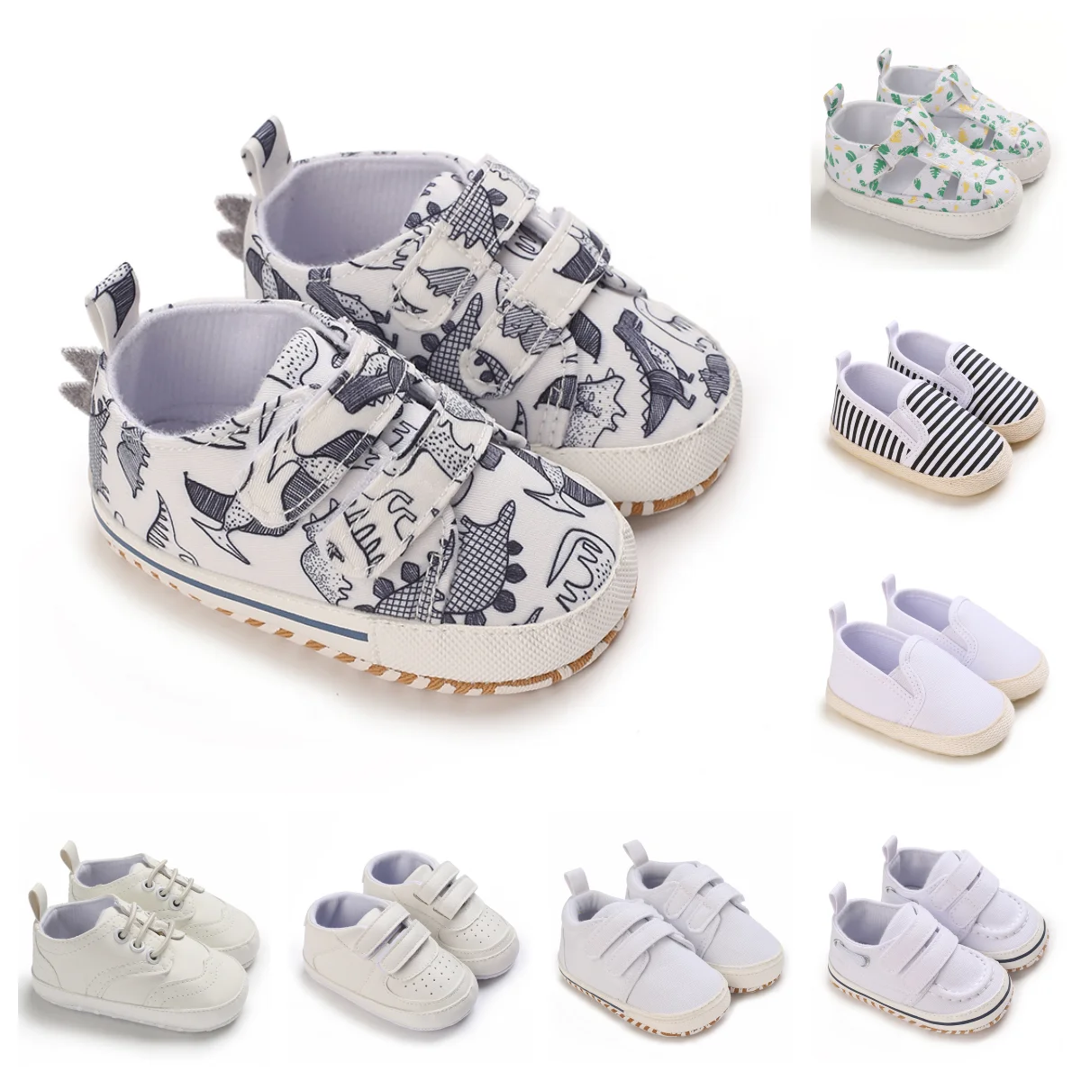 Easy To Wear Baby Walking Shoes Spring And Autumn Fashion And Simple Soft Soled Newborn Baby Casual Shoes 1