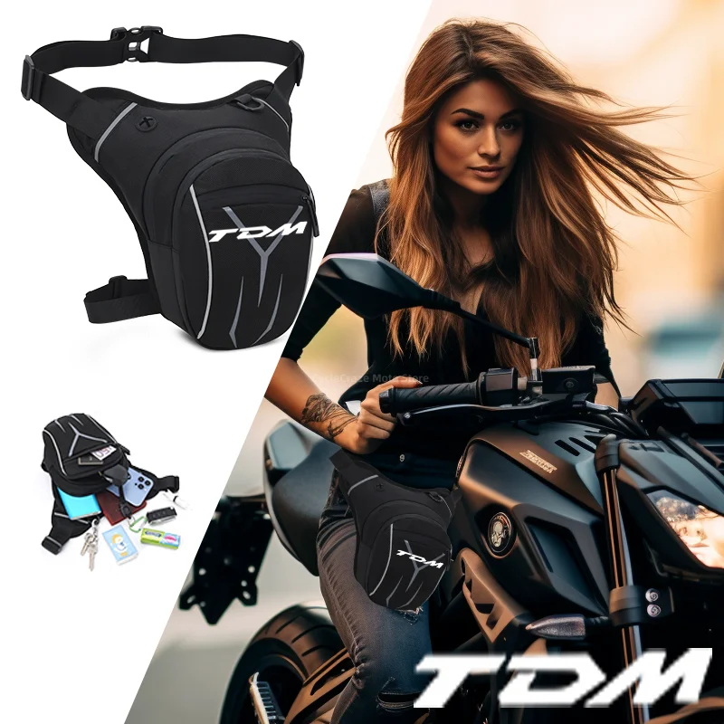 Per Yamaha Tdm 850 1991-2001 Tdm 900 2002-2013 Moto Impermeabile Drop Vita Gamba Borsa Coscia Cintura Hip Bum Tattico Militare