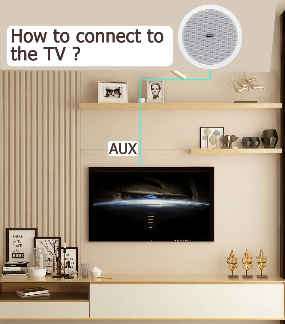 Bluetooth, teto alto-falante, trompa para Home Theater,