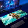 Game T-Tears Z-Zelda K-Kingdom LED Light RGB Luminous Keyboard Desk-Mat Color Waterproof Office Mouse Computer Anti-slip Rubber 4