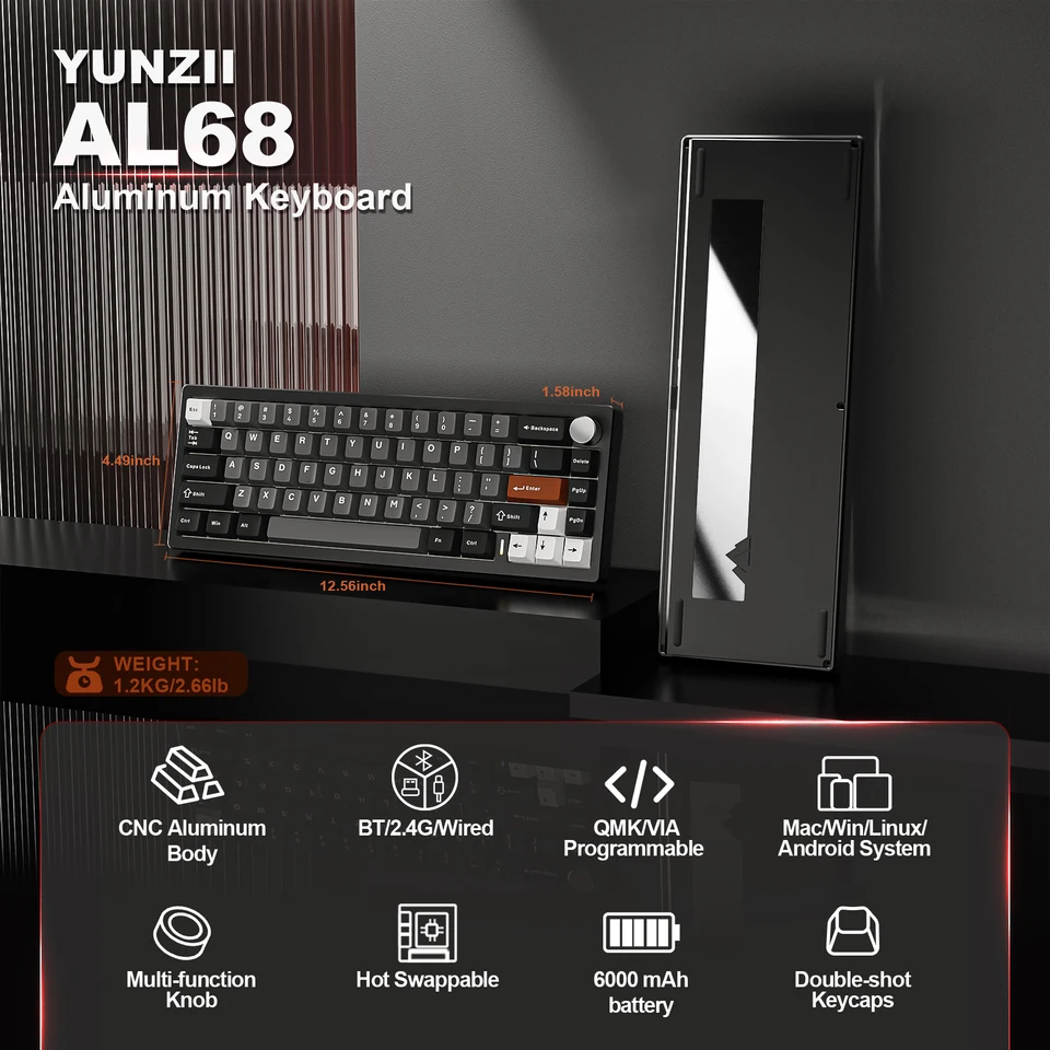 【使用1週間｜定価¥18,351】YUNZII AL68 メカニカルキーボード 3_4a196425-73de-40c7-aa99-