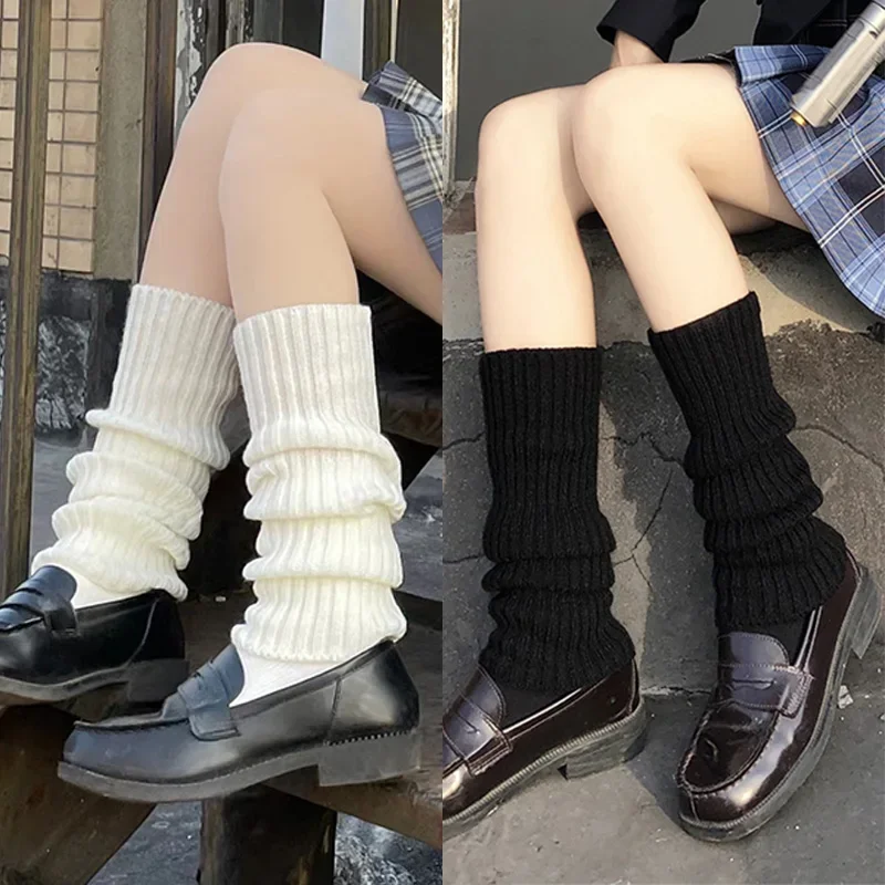 Description Picture 3 of itemY2K Women's Leg Warmers Japanese Lolita Long Socks Wool Knitted Foot Cover Arm Warmer Autumn Winter Crochet Heap Sock Boot Cuffs