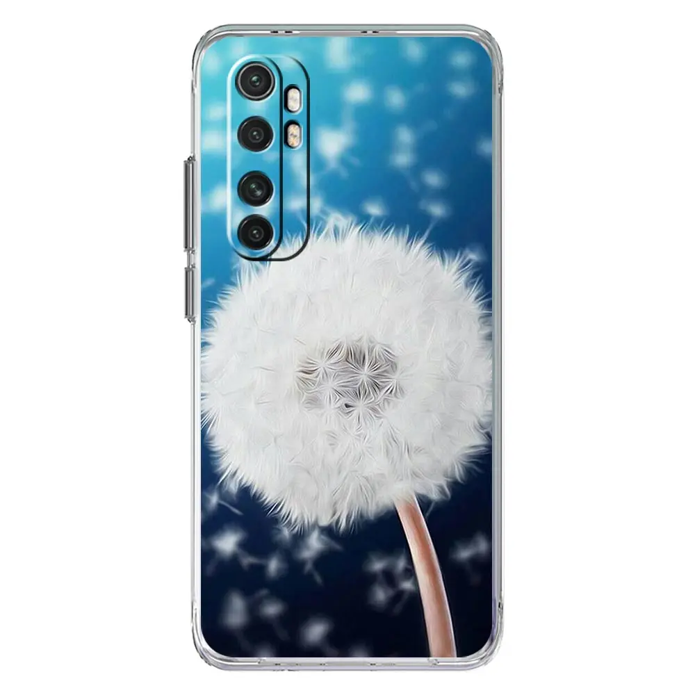 Clear TPU Phone Case with Dandelion Flower Design