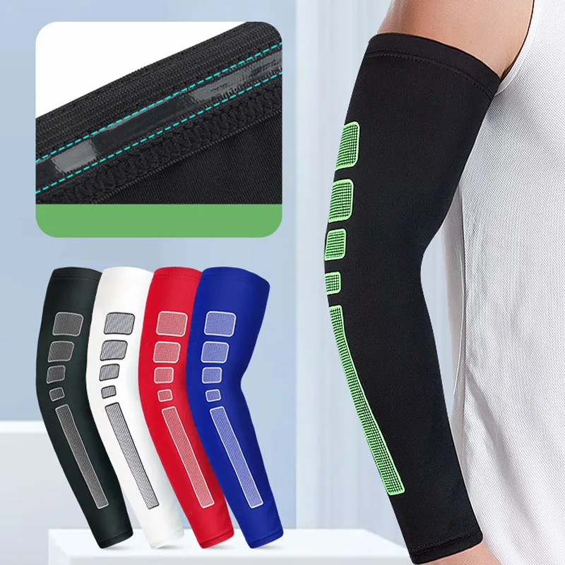 

1 pair Cycling Sleeves Lengthen Arm Warmer Sleeves Sports Basketball arm guards Riding Running Sunscreen UV Protection Unisex
