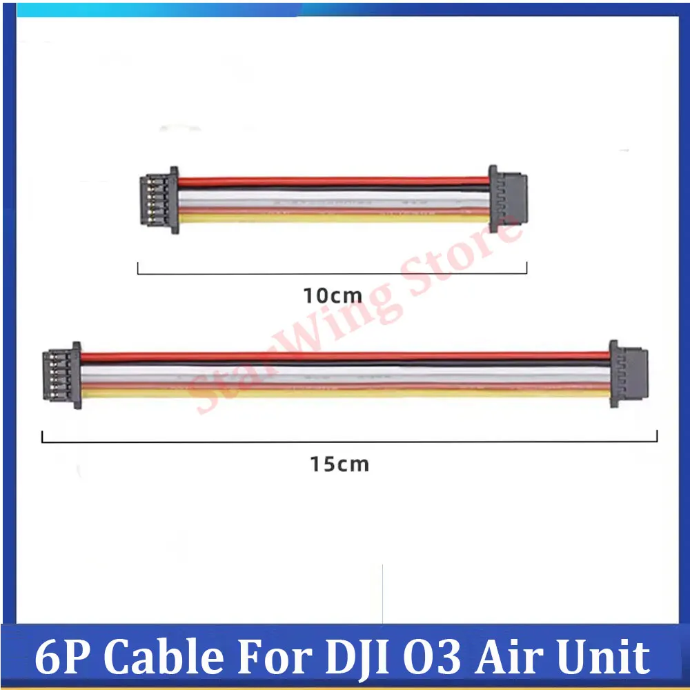 

2 шт. прямого подключения 6P плоский кабель, соединительный провод длиной 10 см/15 см/20 см для контроллера полета O3 Air Unit FPV Drone