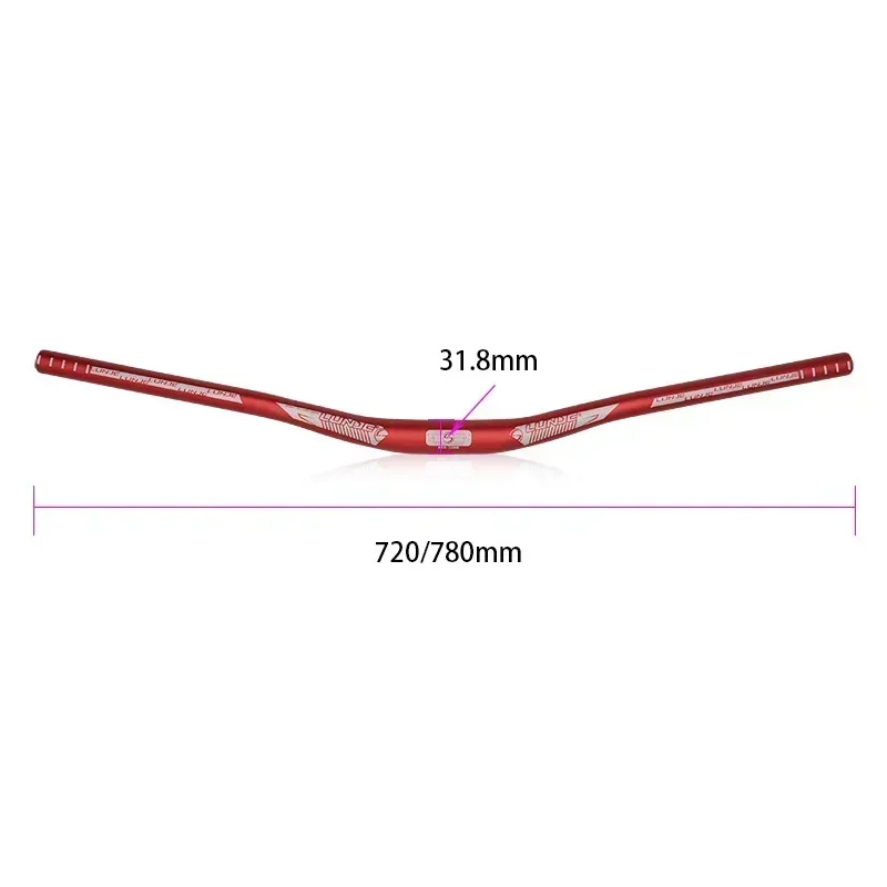 Bicycle handlebar MTB aluminum alloy for road mountain bike 31.8mm*650/720/780mm steering wheel