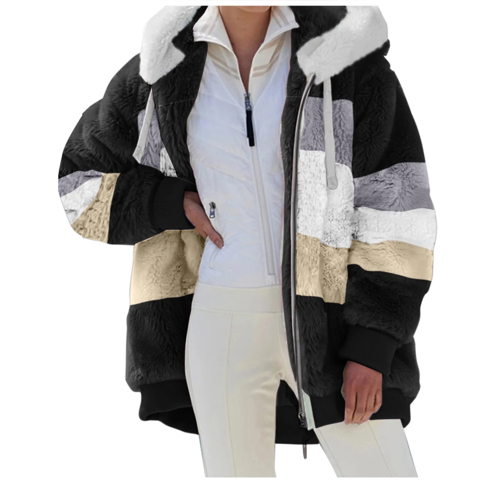 

Winter Coat for Women Oversize Long Teddy Bear Coat Warm Thickening Fleece Faux Fur Coats Winter Jacket Women Overcoat Top