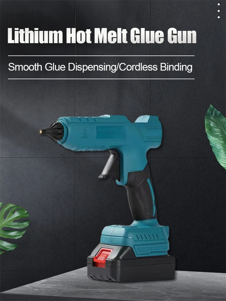 Electric Hot Melt Glue Gun For Dewalt/Makita/Milwaukee 18V Battery Electric Glue Gun 11mm Glue Stick Hot Melt Welding Air Gun