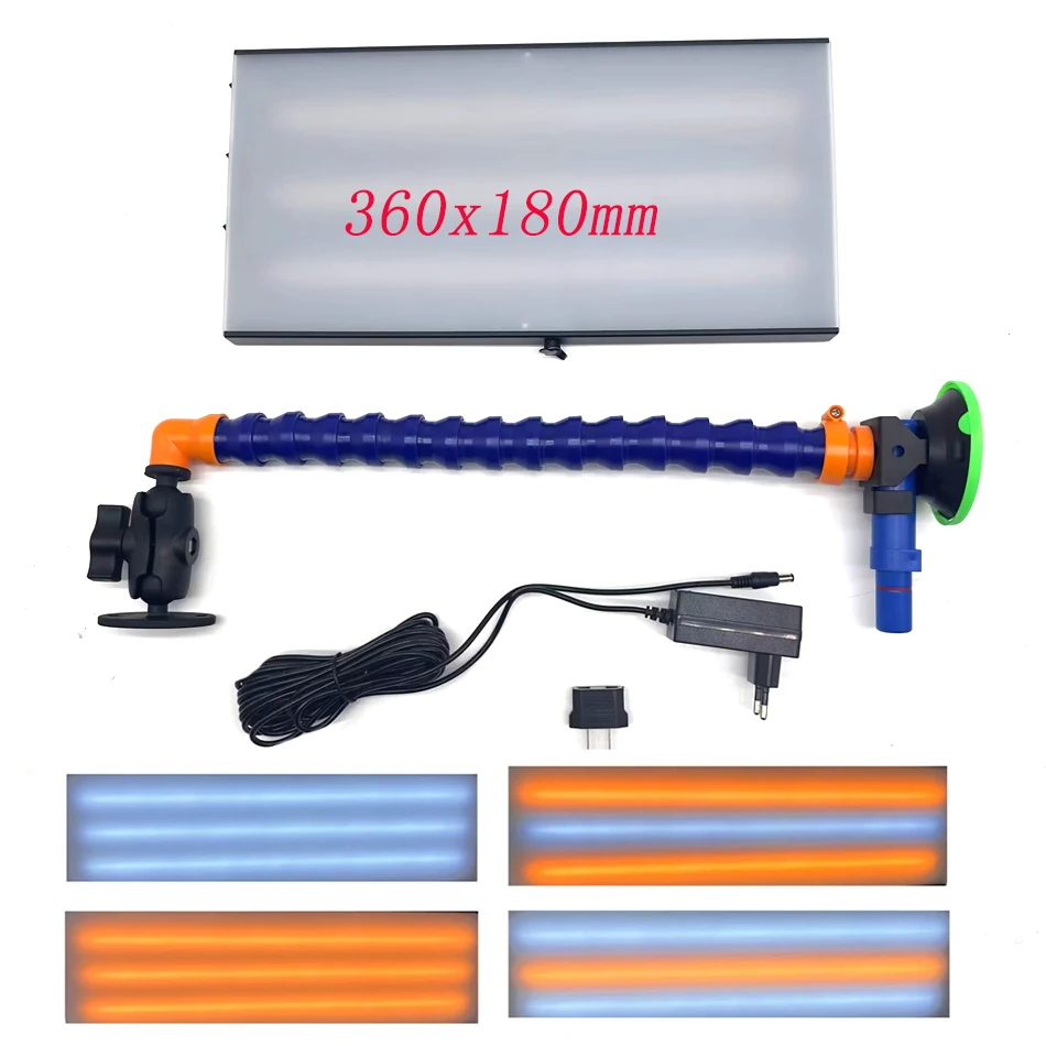 

LED Dent Lamp PDR King 3 Strips Line Board Paintless Dent Repair Tool 12v Car Dent lamp Board car dent Tools LED Light