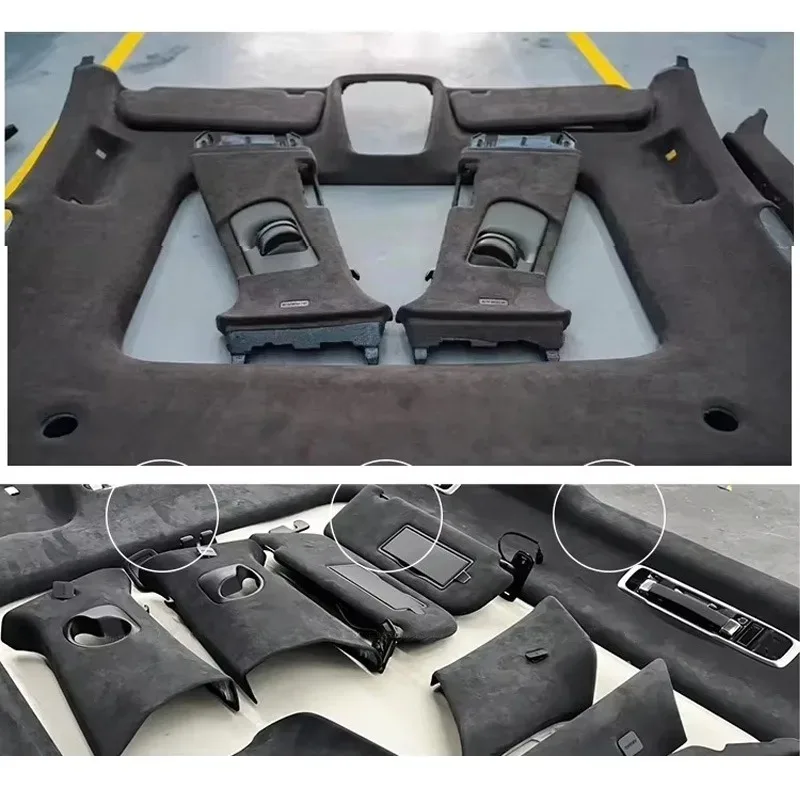 스웨이드 자가 접착 패치, 자동차 내부 개조 도어 패널 작업대 DIY 용품용 자가 접착 스웨이드 천