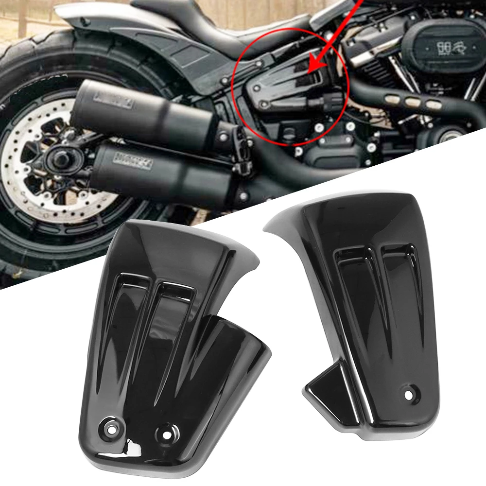 

Motorbike Left Right Side ABS Bright Black Battery Fairing Cover For Harley M8 Softail Breakout FXDR FLFB 2018-2022