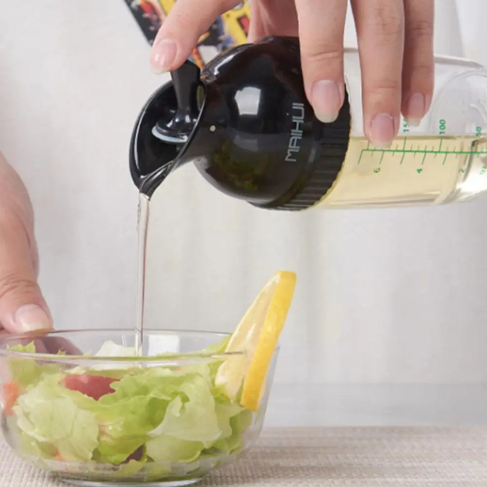 Salad Dressing Shaker Easy Grip Salad Dressing Shaker Sauces Dispenser Bottle Container With Scale Leakproof Mixer Kitchen U2o0 salad dressing shaker
