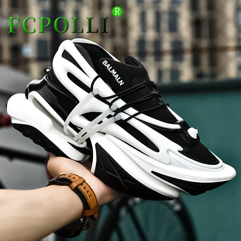 

Super Cool 2024 Trail Running Shoes Couples Black White Sports and Leisure Shoe Men Thick Bottom Gym Shoes Women Walking Shoe