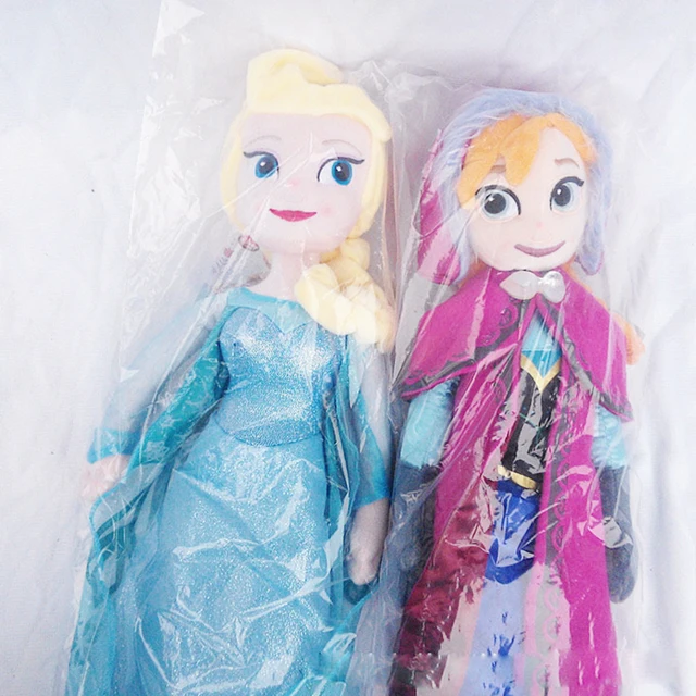 40/50cm Frozen Snow Queen Elsa Stuffed Doll Princess Anna Elsa Doll Toys  Elsa Stuffed Plush Kids Toys Halloween Birthday Gift - AliExpress