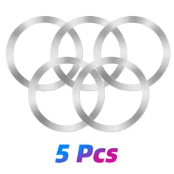 Universal Magnetic Phone Holder with Magnet Ring Mount for Wall, Kitchen, and Car (5PCS Metal Ring)