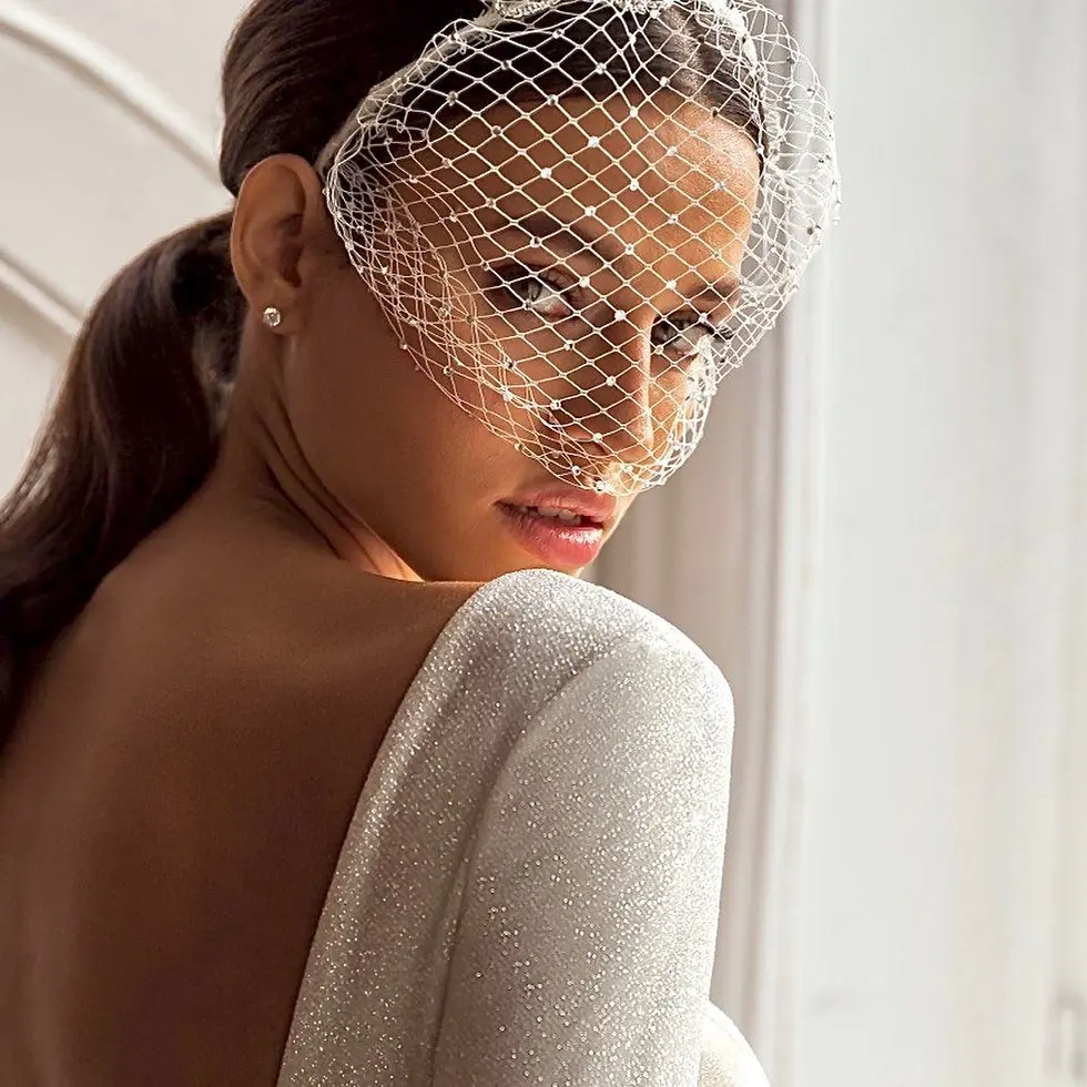 Bridal Veil Short Detachable For Wedding