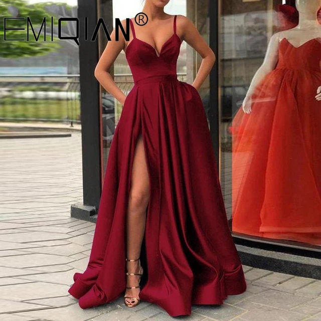 Arabic Style Sequined One Shoulder Evening Gowns With Slits With Detachable  Train And High Split Perfect For Prom, Formal Cocktail Parties And Dubai  Events From Click_me, $126.3 | DHgate.Com