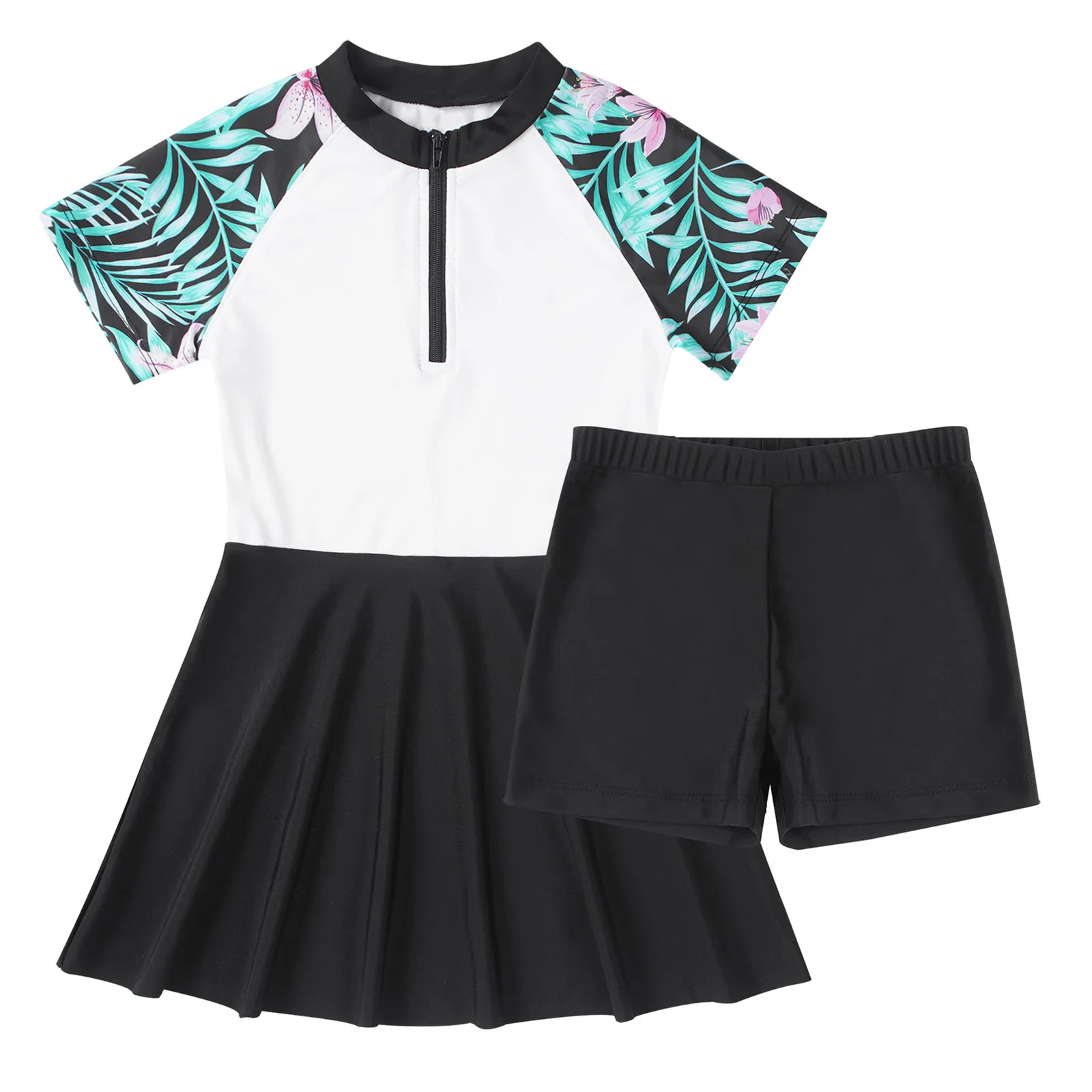 

Newest Summer Kids Girls Shorts Swimming Dress Shorts Set for Sports Gymnastic Swimming Bathing Beachwear Children Shorts Pants