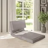 Convertible Fold Down Chair Flip Out Lounger Sleeper Bed Couch Grey 4