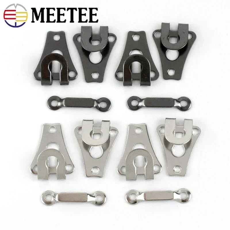 Garment hooks 30/50Sets for Pants Women Skirt Invisible Trousers Buttons Clothes Hanger Adjust Clasp Buckle DIY Sewing Accessories