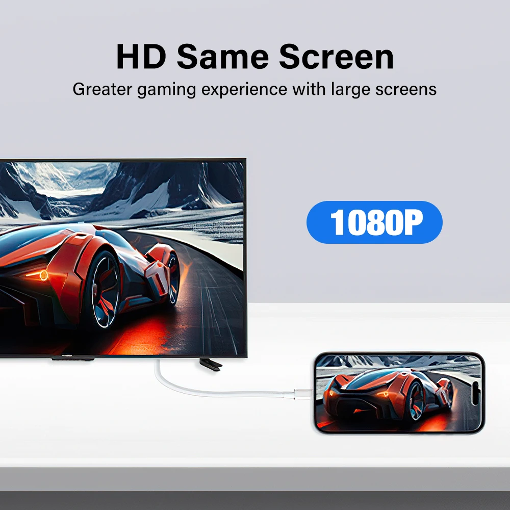iPhone 14 13 12 11 Pro Max 7 8 Plus X XS XR SE iPad mini  HDTV ̺ Ͽ  TV ͷ HDMI  