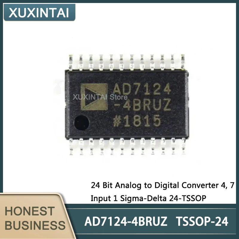 

5Pcs/Lot New Original AD7124-4BRUZ AD7124 TSSOP-24 24 Bit Analog to Digital Converter 4, 7 Input 1 Sigma-Delta