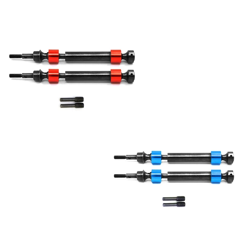 

2 шт., карданный вал из твердой стали для Traxxas 1/10 Maxx 4S 89076-4