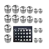 24Pcs/Set Crystal Rhinestone Magnet Earring Puck Women Mens Magnetic Fake No Piercing Clip Earring Jewelry Making Accessories 6