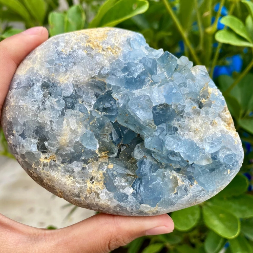 

Lapis Lazuli Tufted Cyanite Raw Stone Natural Mineral Specimen Handicraft Gift Crystal Display Crysta