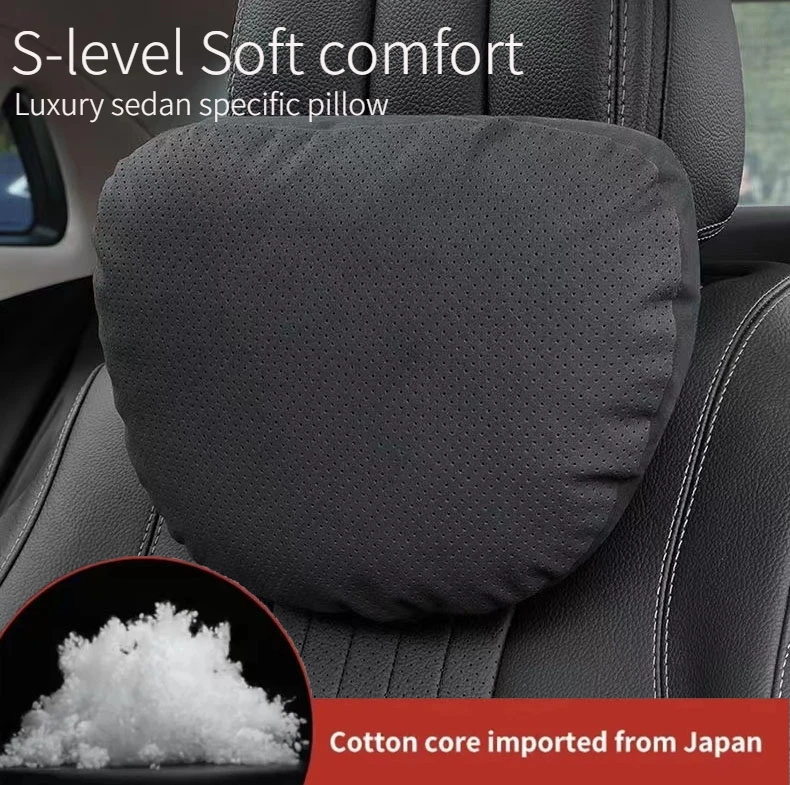 S-level Car Headrest Super Soft Auto Seat Pillow Breathable Neck Pillow Compatible For Tesla Audi Benz Interior car pillow,car headrest,car neck pillow