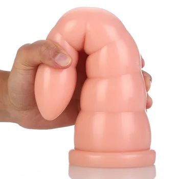 Smooth Anal Butt Plug Large Dildos Stimulation G Spot Dilation Prostate Massage Anus Beads Masturbation Device Suction Cup Toys 5